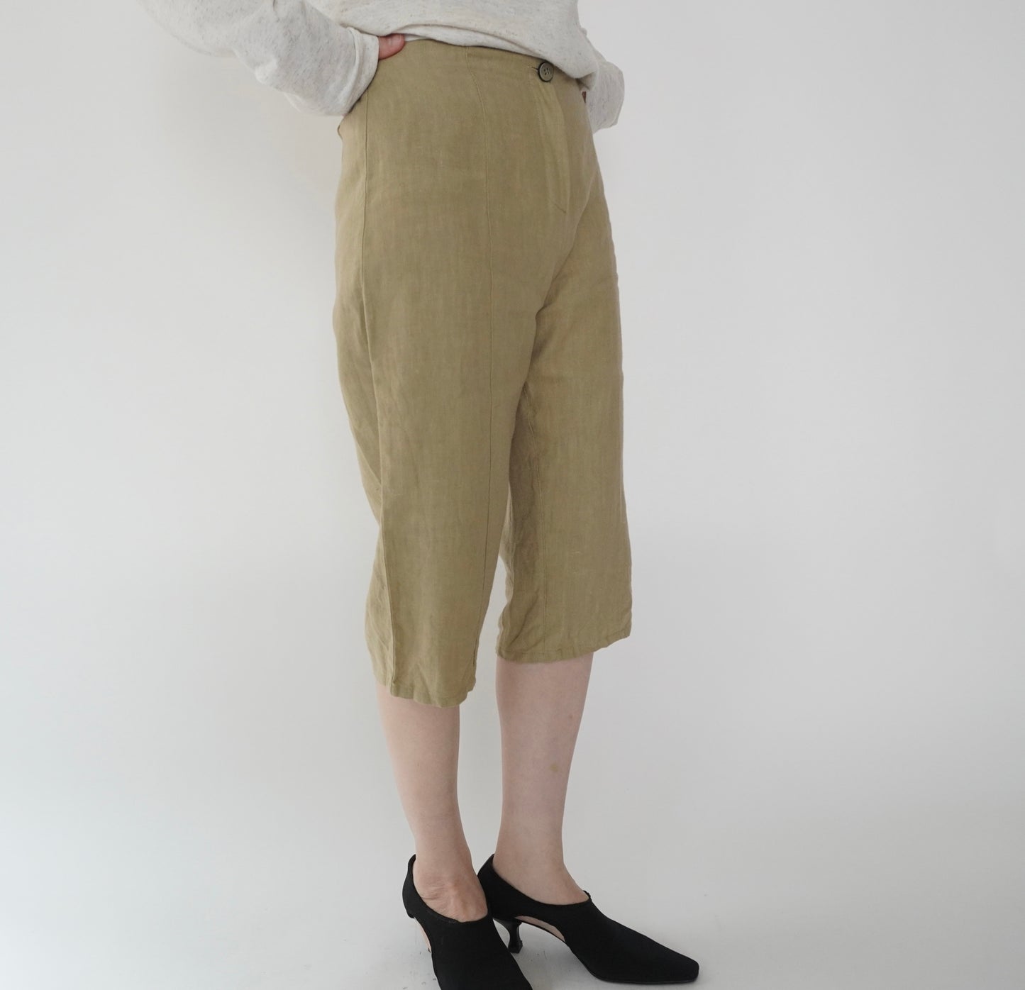 90s Linen Shorts Made in Italy