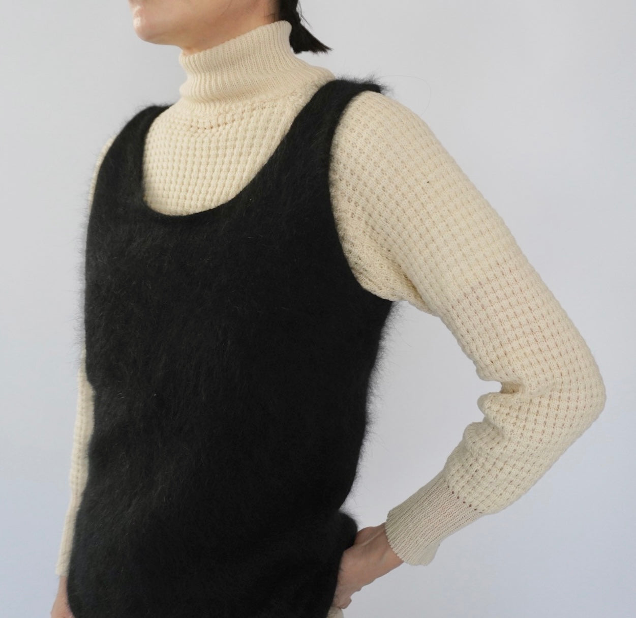 90s Angora Sleeveless Knit Top