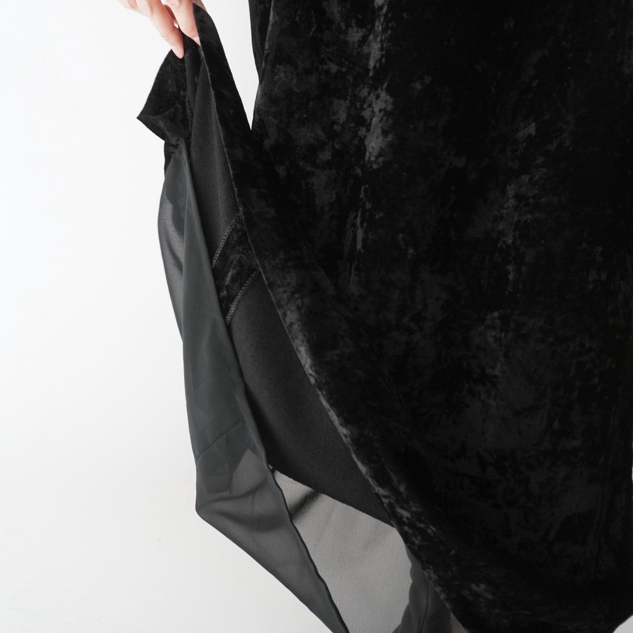 80s  Velour Maxi Skirt