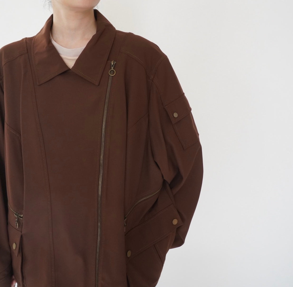 90s Design Brown Jacket