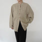 90s Linen x Cotton Design Shirt