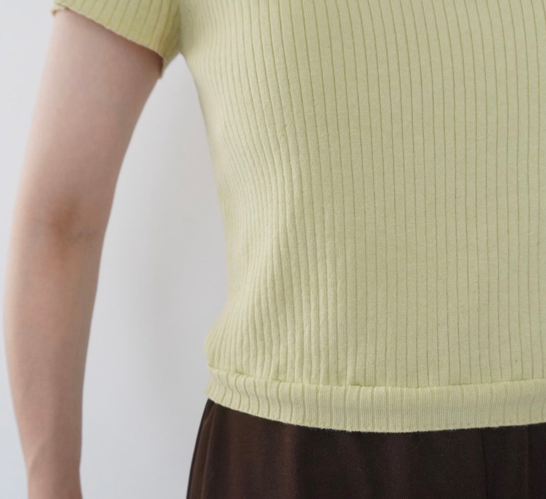 90s Silk Ribbed Top