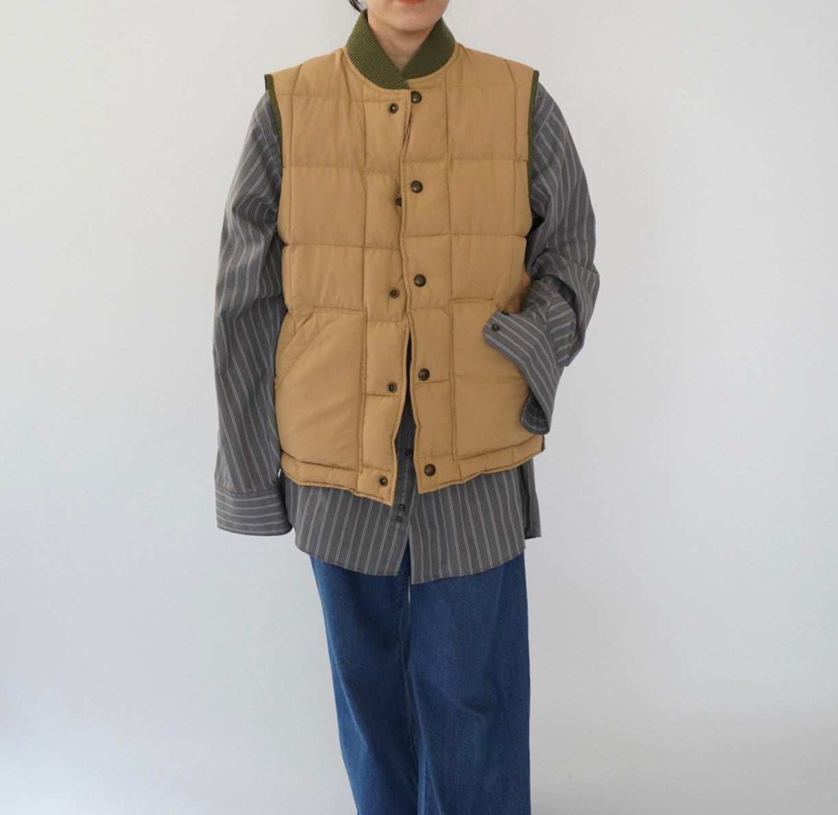 90s Quilted Reversible Vest