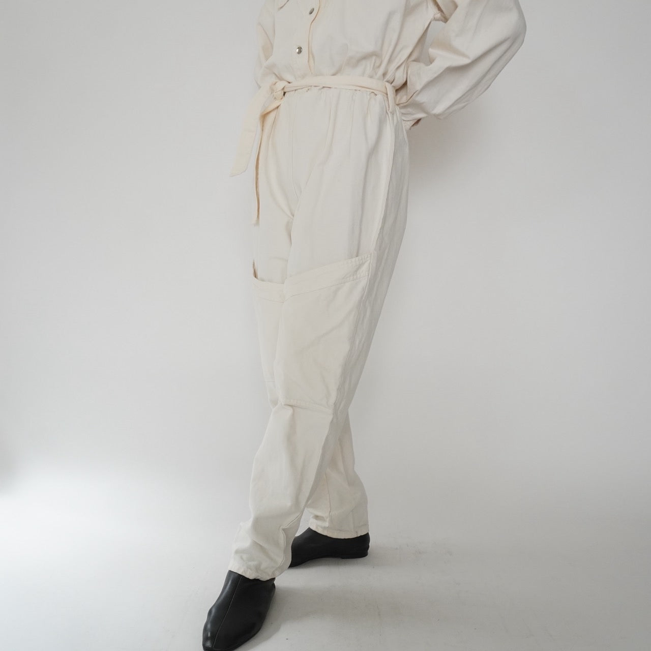 80s EURO Design Ivory Jumpsuit
