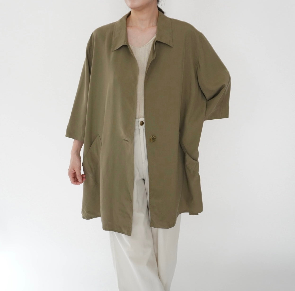 80s Silk Light Jacket Made in Italy