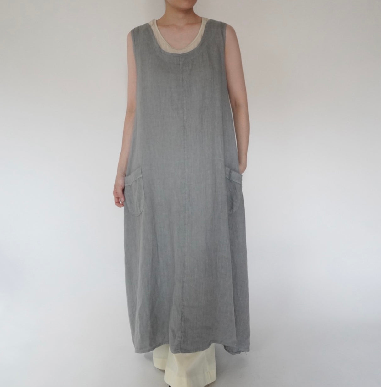 90s Linen  Maxi Dress Made in Italy