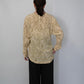 80s Silk Pattern Blouse