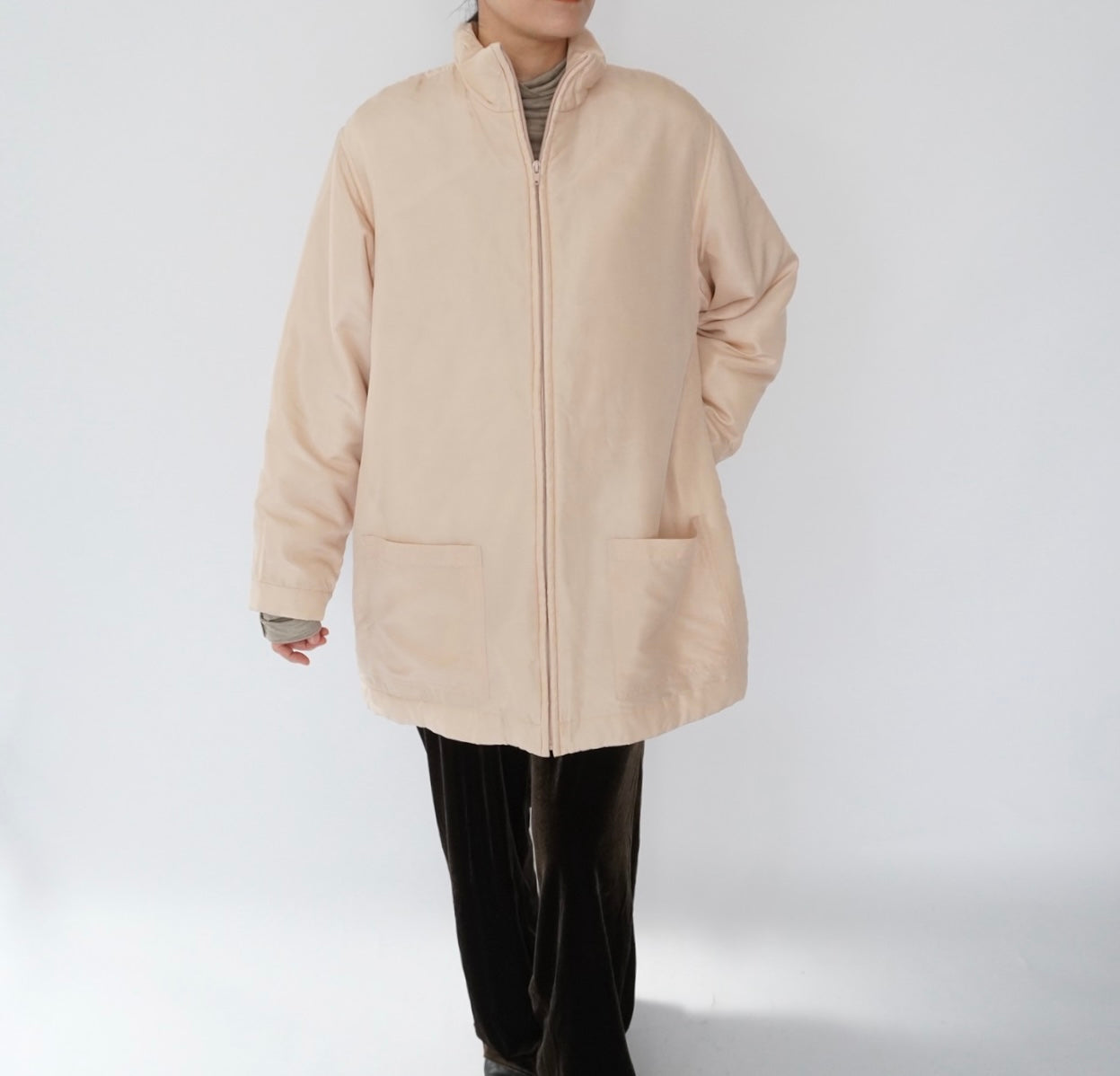 90s Silk Puffer Jacket