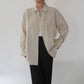 90s Beige Linen Shirt