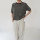 90s Black x White Striped Top