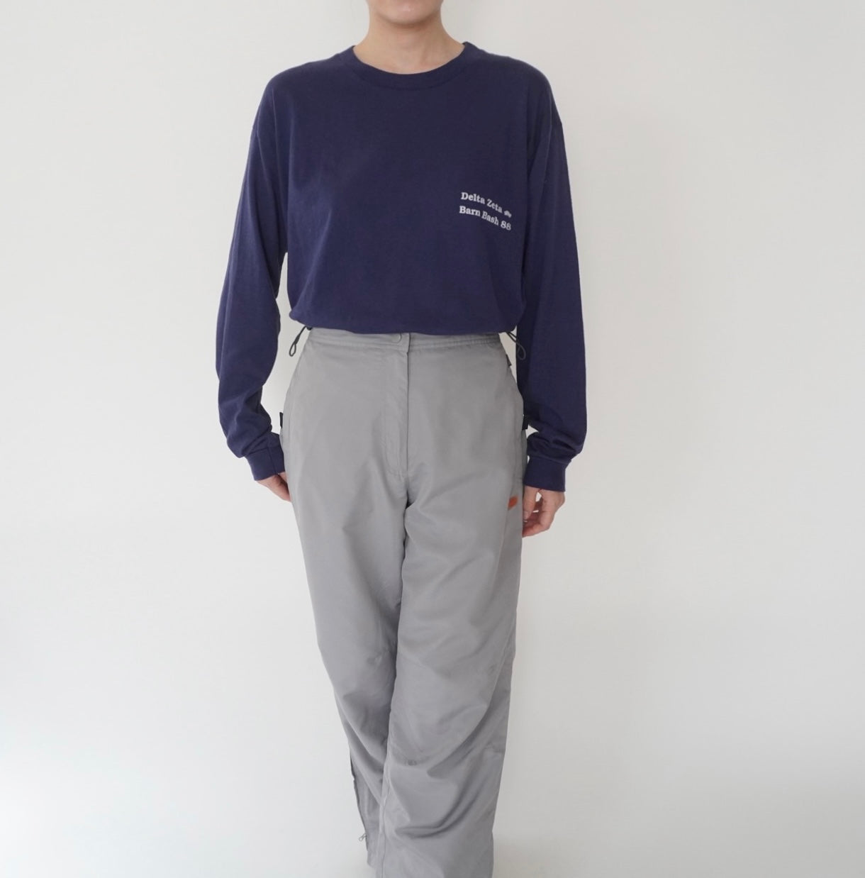 80s Printed Long T-shirt Made in USA