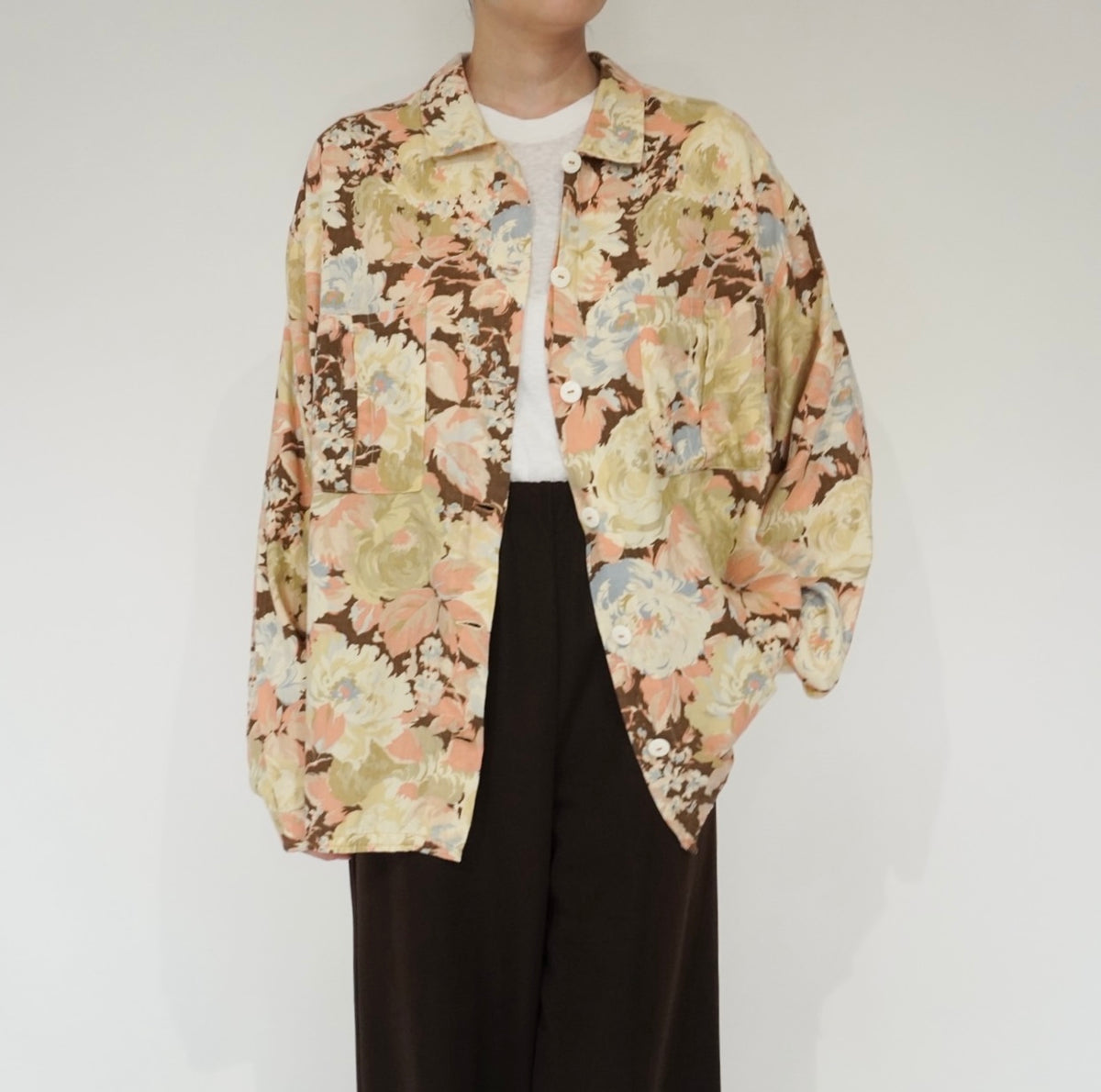 90s Flower Pattern Shirt