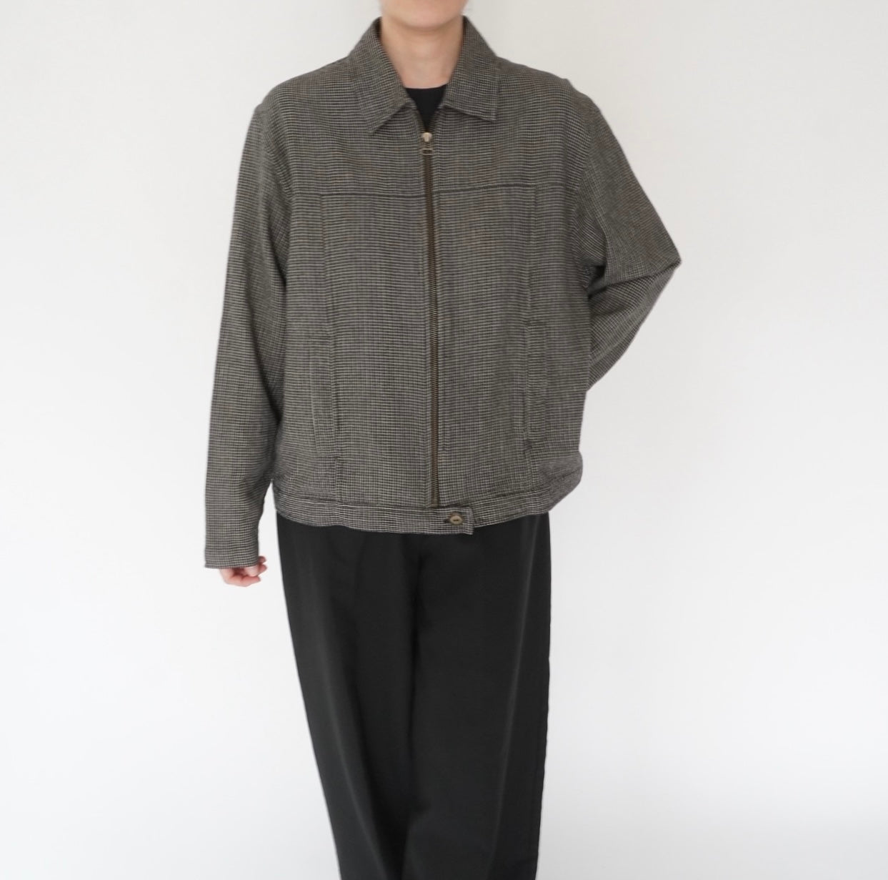 90s Black x White Light Jacket