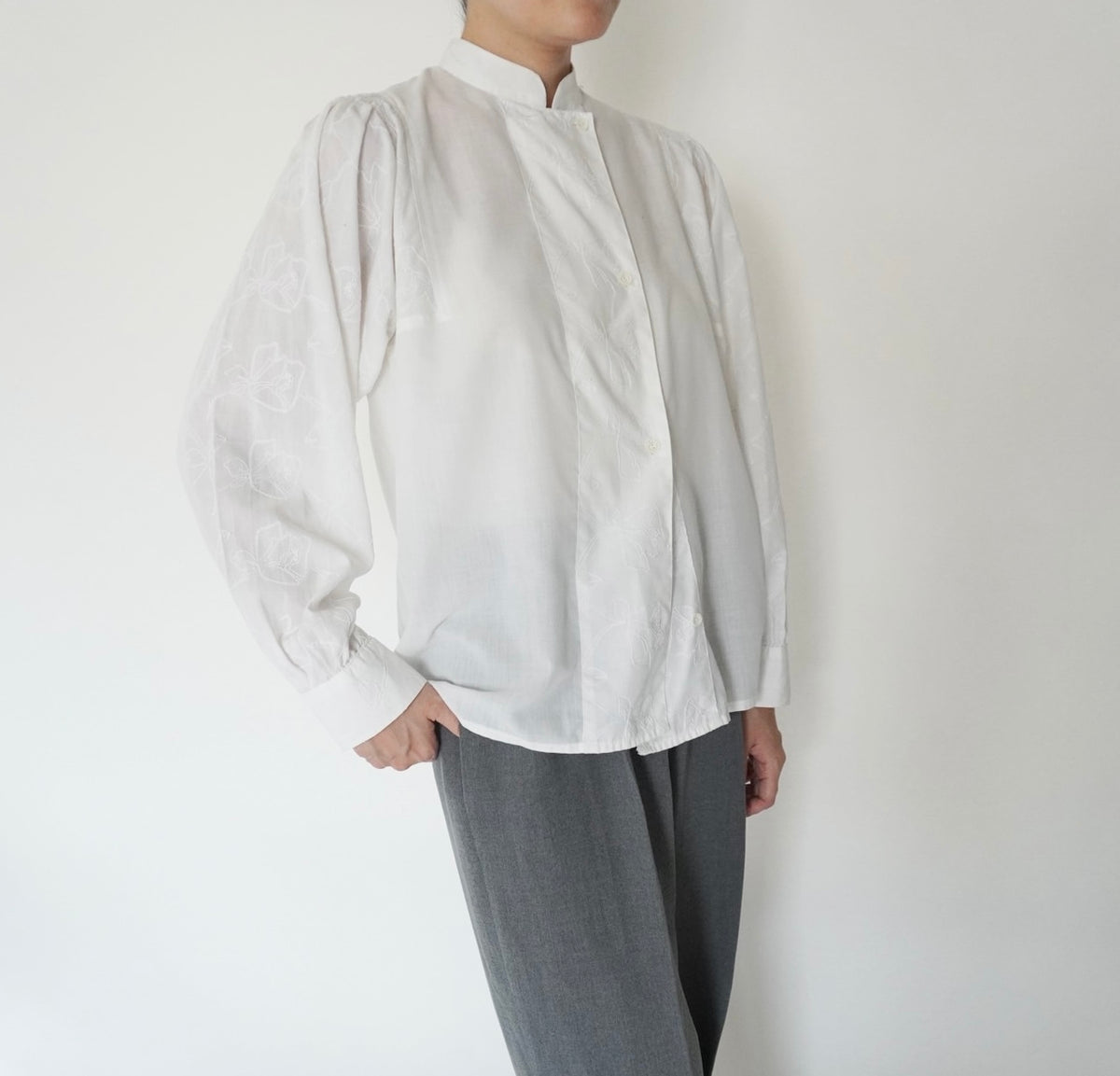 80s Embroidery Blouse