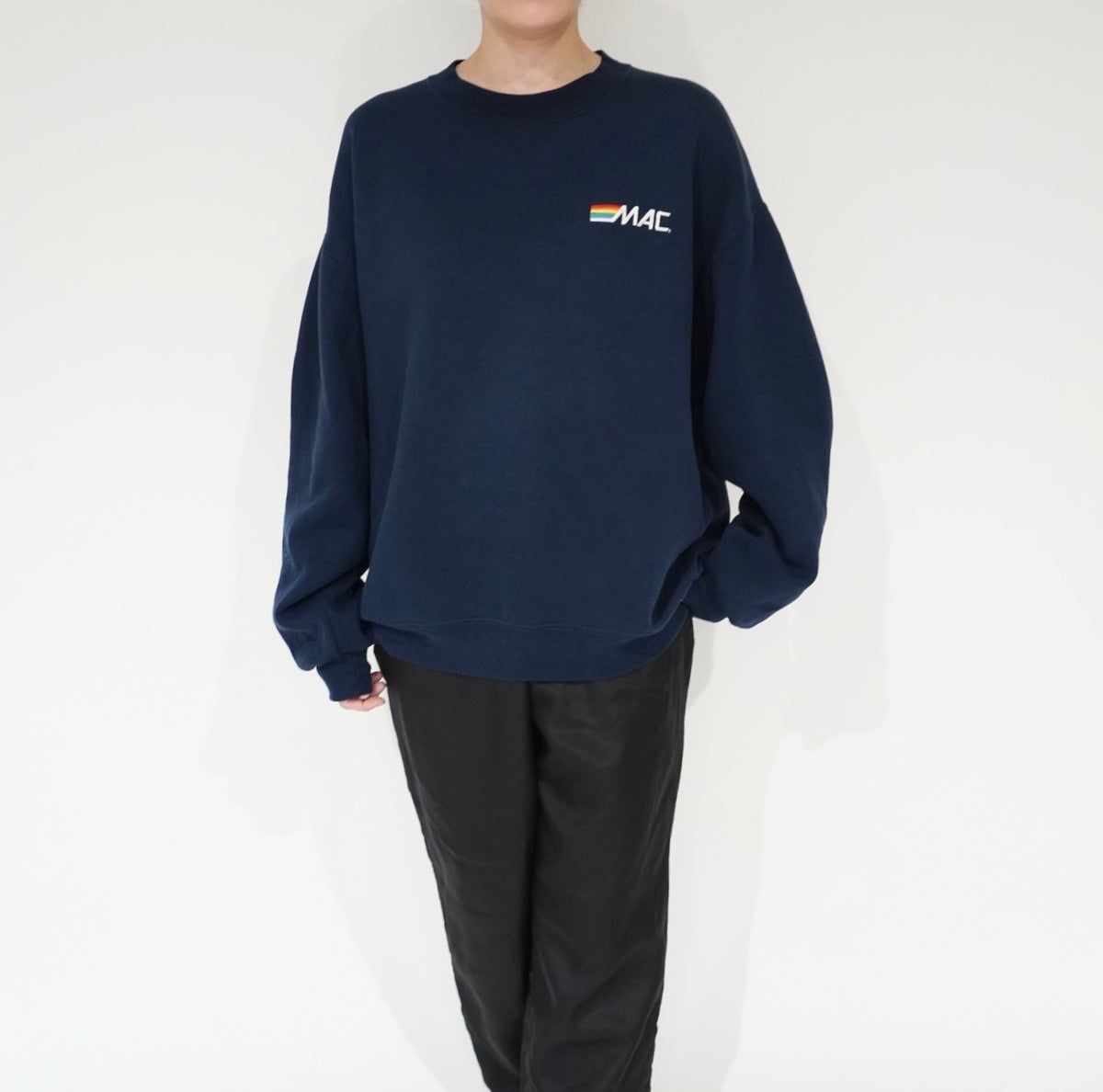 90s "MAC" Embroidery Sweater Made in USA