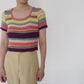 90s Multi Striped Top