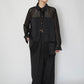 90s Black Mesh Design Shirt, Jacket