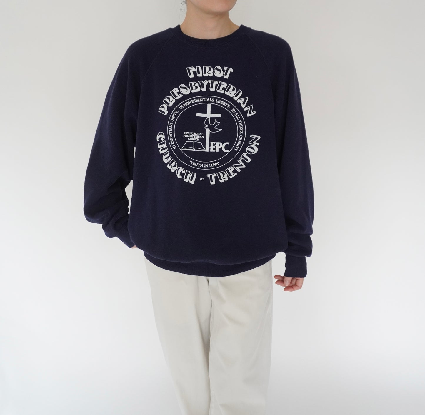 90s Printed Sweater Made in USA
