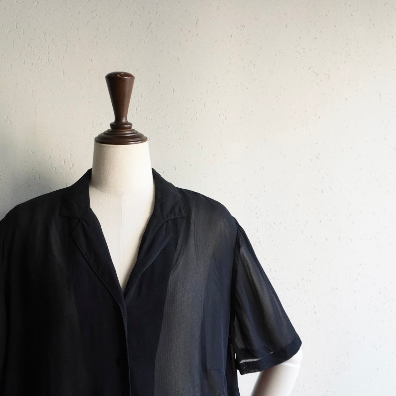 90s EURO Black Sheer Shirt