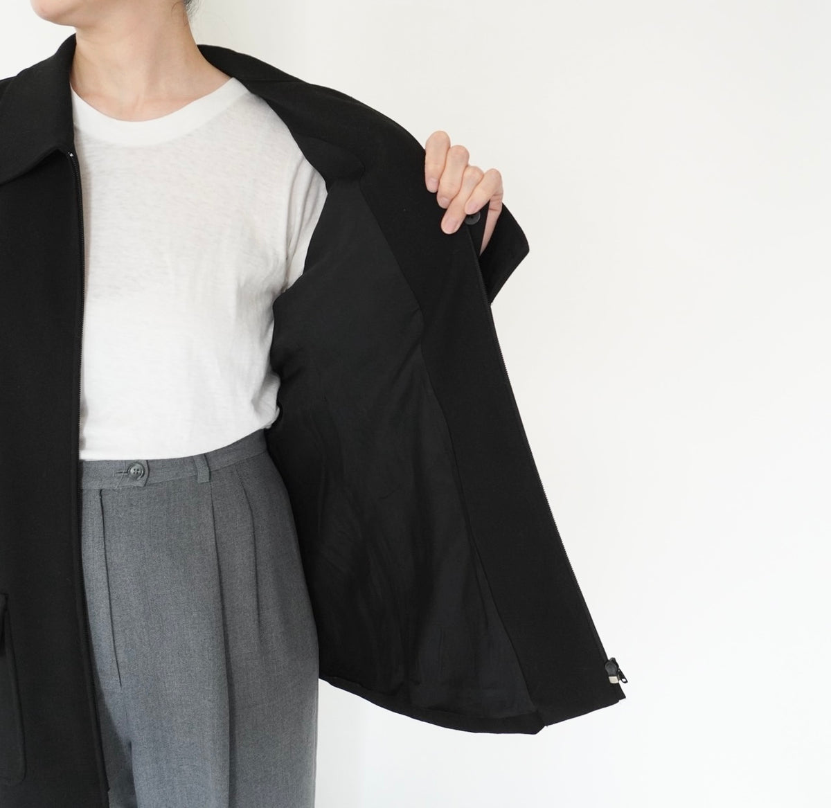90s Black Design Jacket
