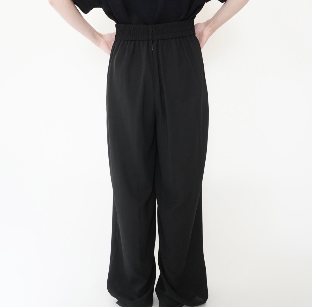 90s Black Wide Pants