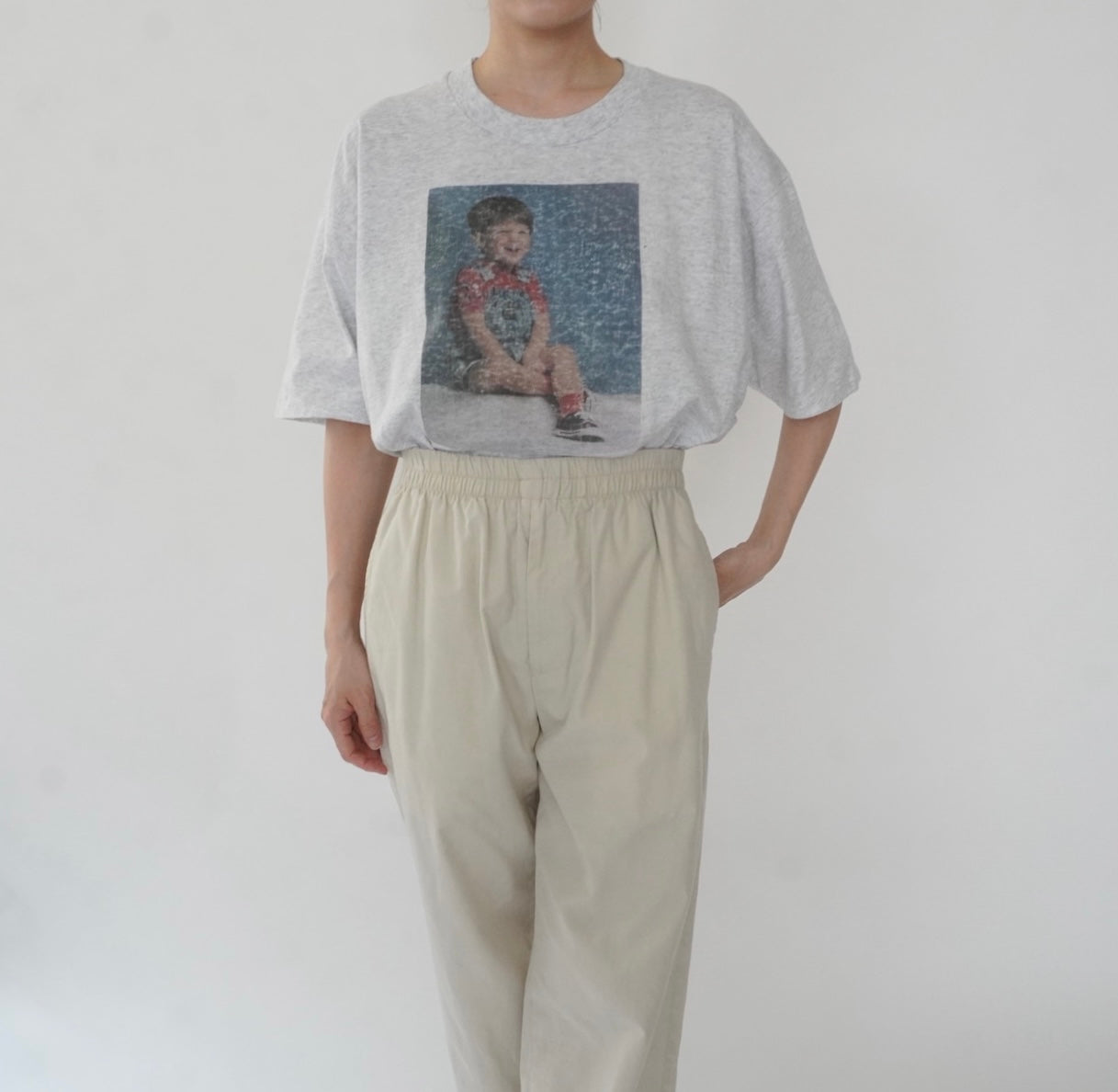 90s Photo Printed T-shirt Made in USA