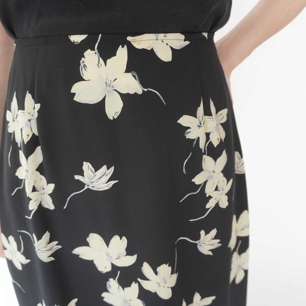 90s Flower Pattern Skirt Made in Canada