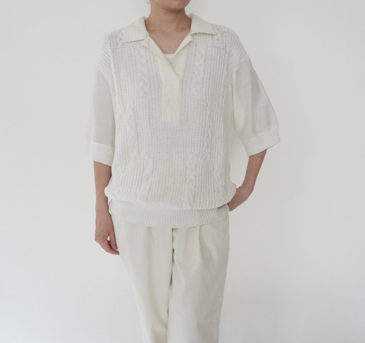 80s Knit Design Top