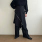 90s Zipped Design Skirt Made in France