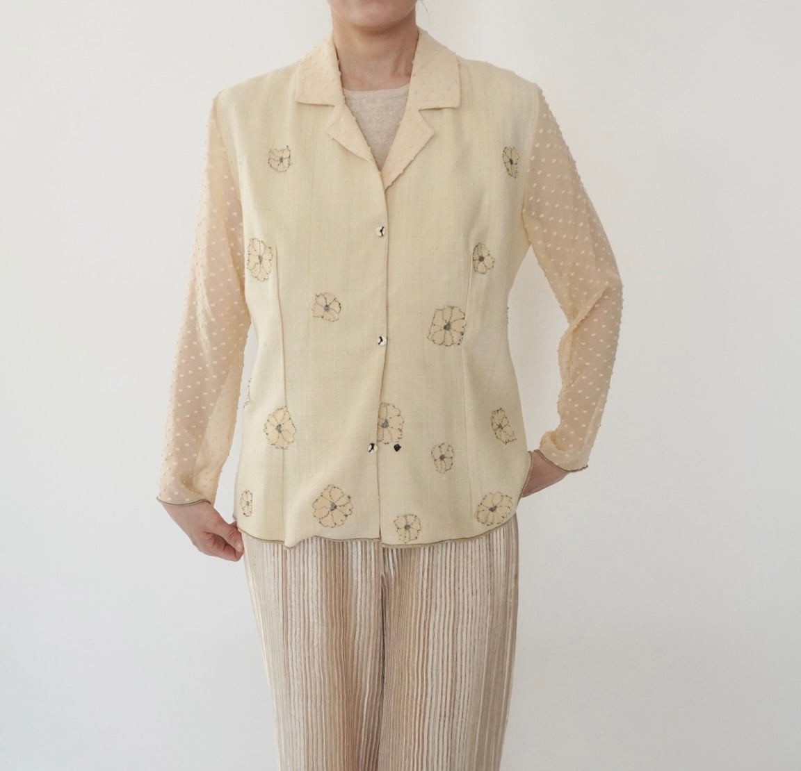 90s "Deborah Cross" Design Light Jacket
