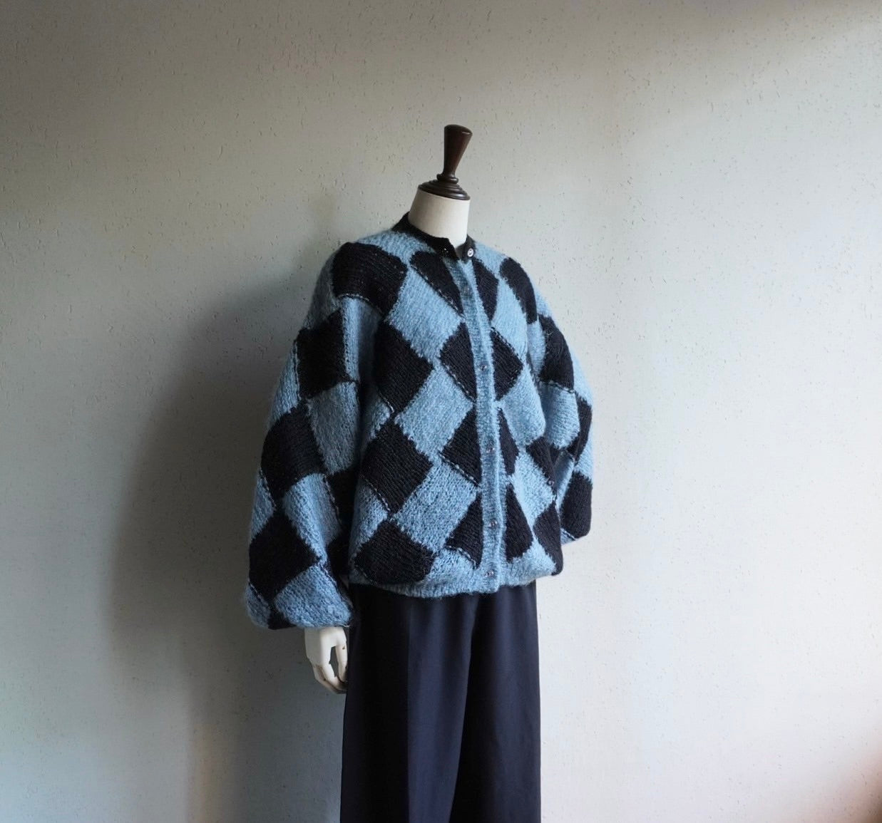 80s Pattern Knit Cardigan