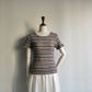 90s Brown Striped Top