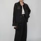 90s Black Mesh Design Shirt, Jacket
