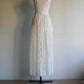 80s Lace Sheer Design Maxi Skirt