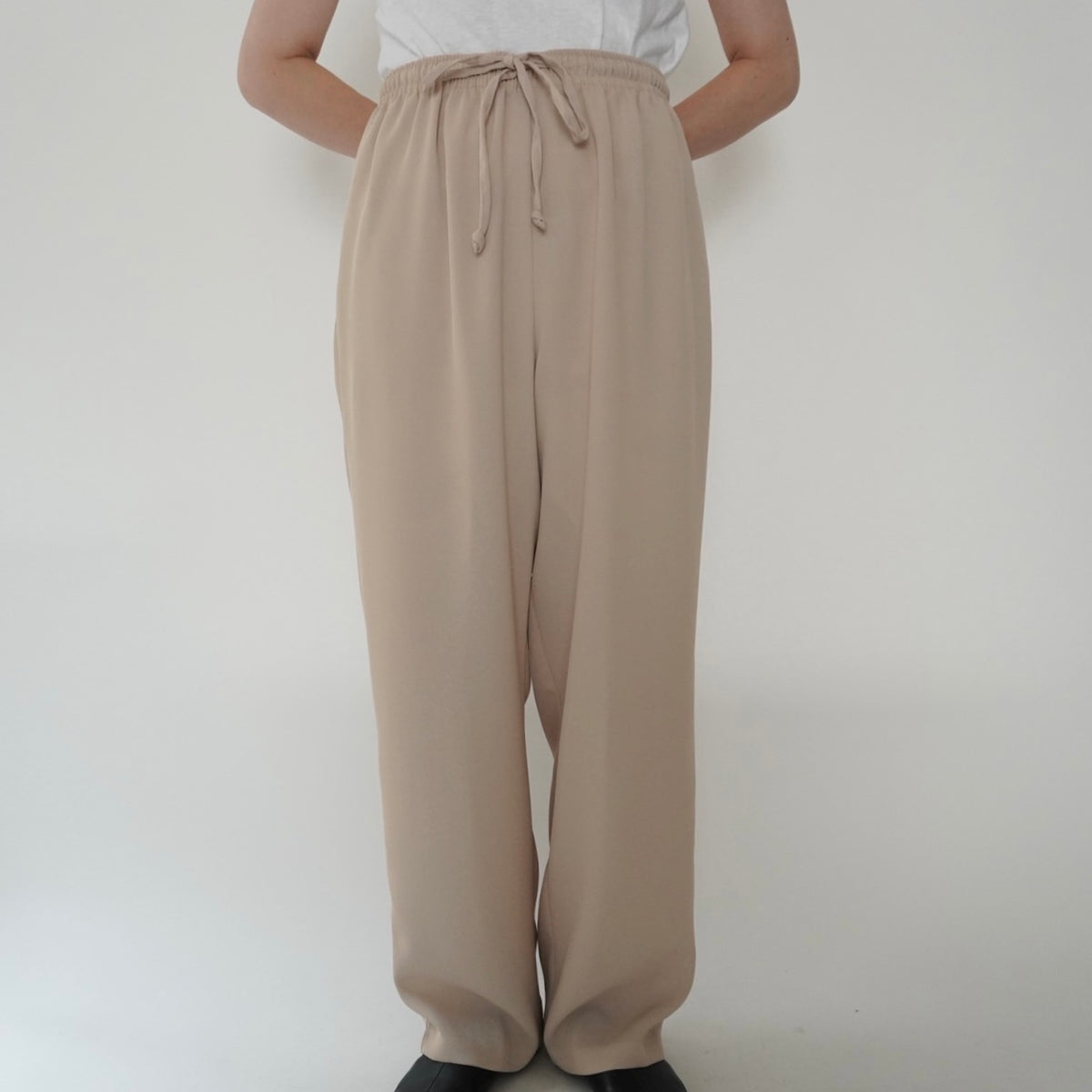 90s Beige Wide Pants