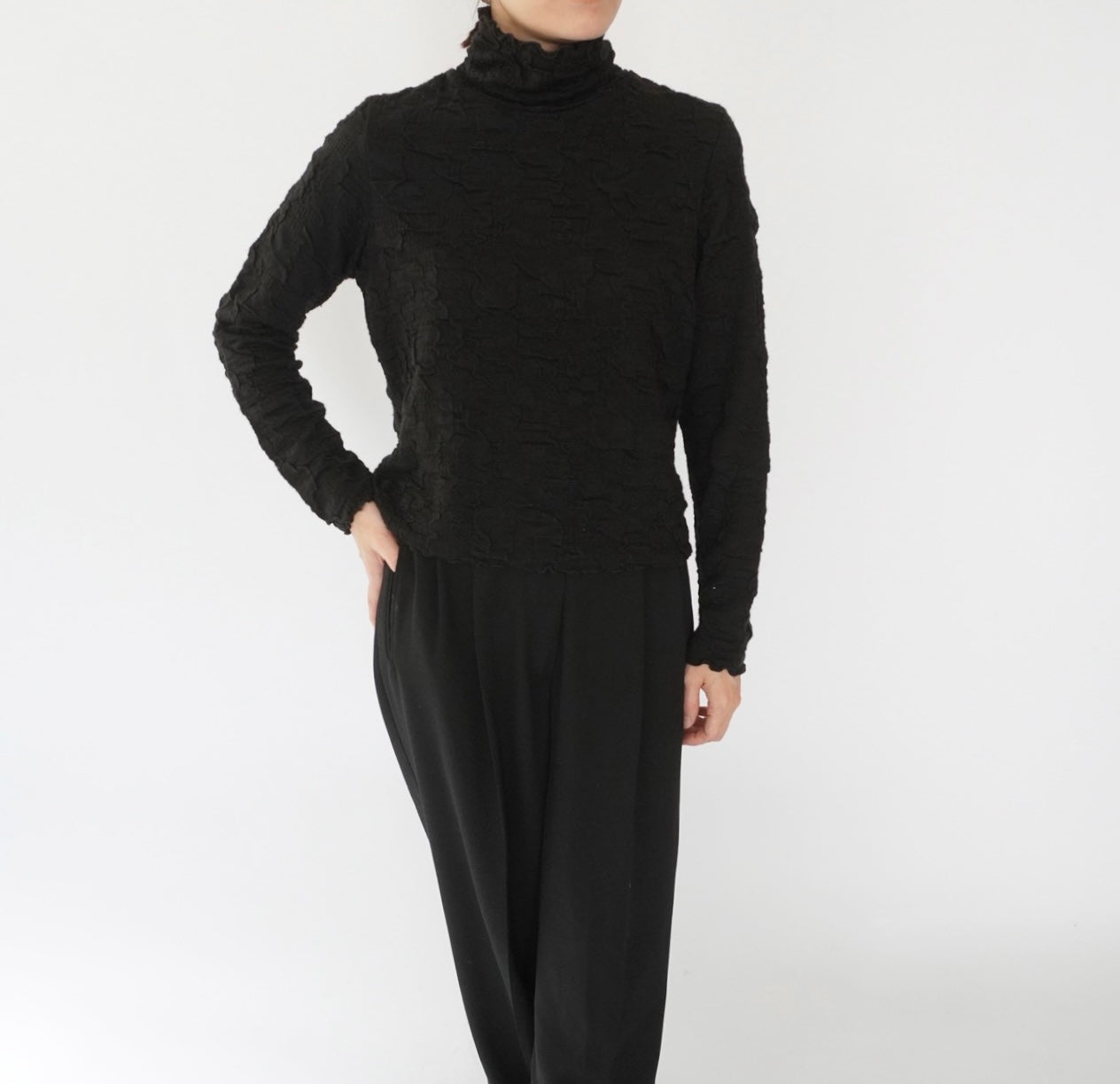 90s Pleated Top Made in USA