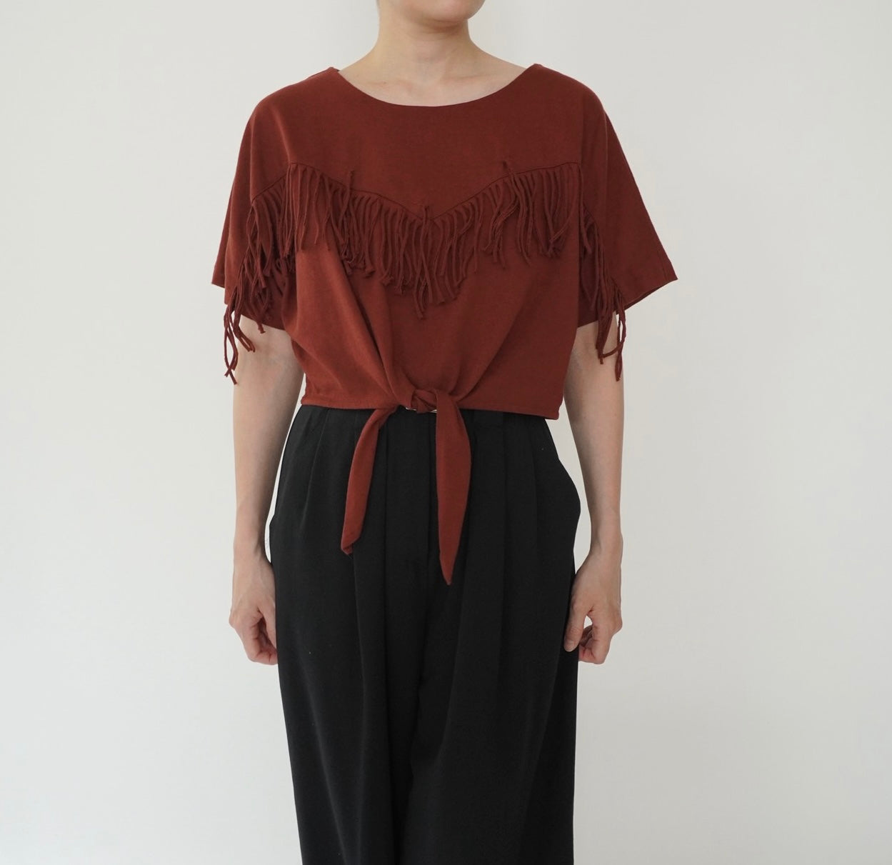 90s Fringe Design Top Made in USA