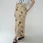 90s Floral Print Skirt Made in Italy