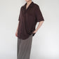 80s Brown Striped Shirt