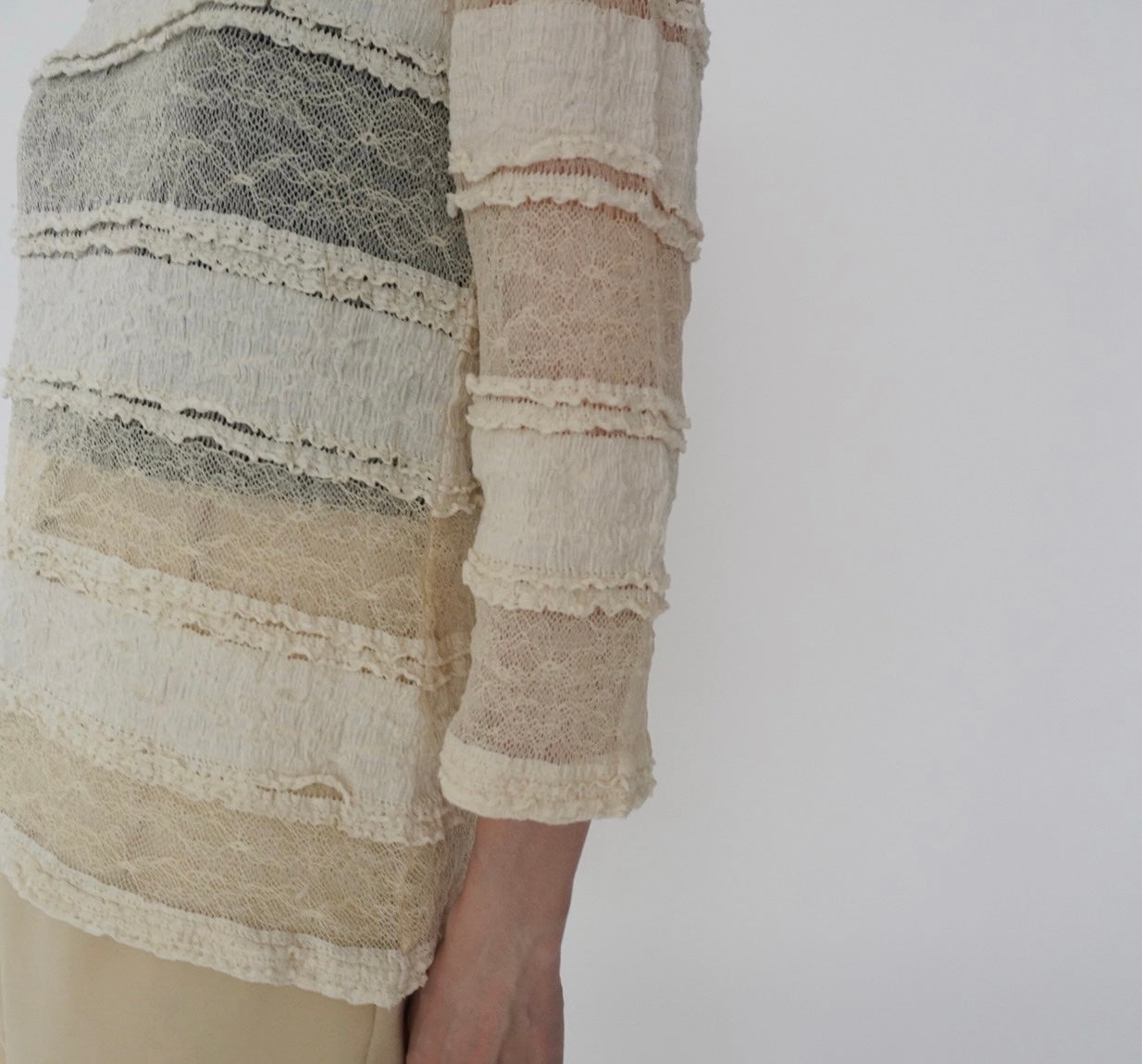 90s Sheer Lace Design Top