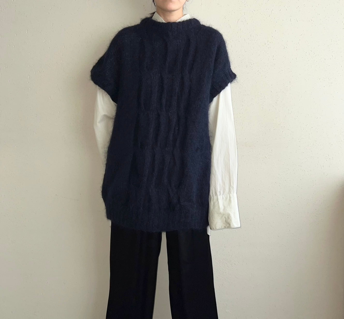 80s Navy Knit