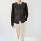90s Faux Leather Top,Cardigan