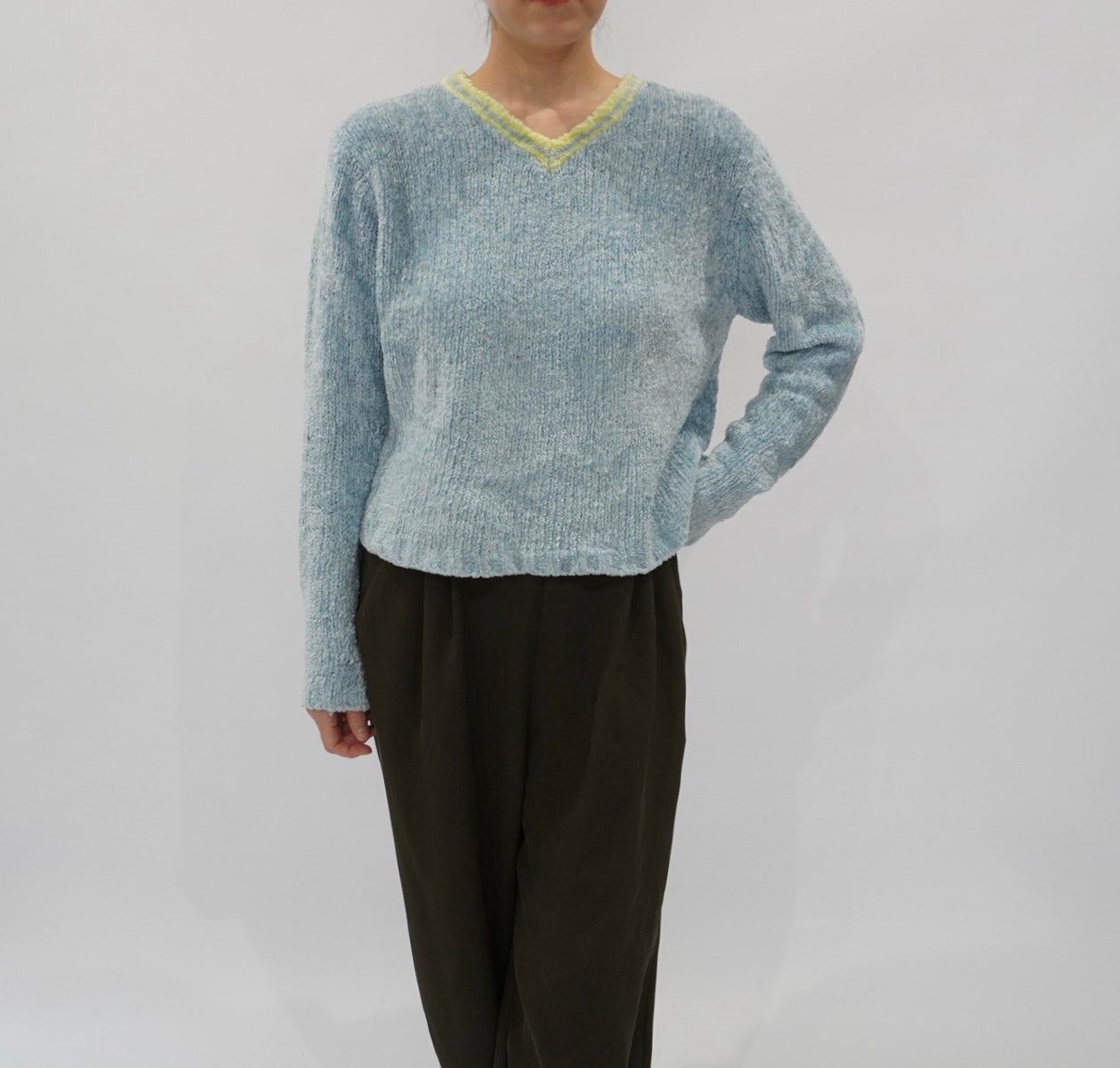 90s Light Blue Top