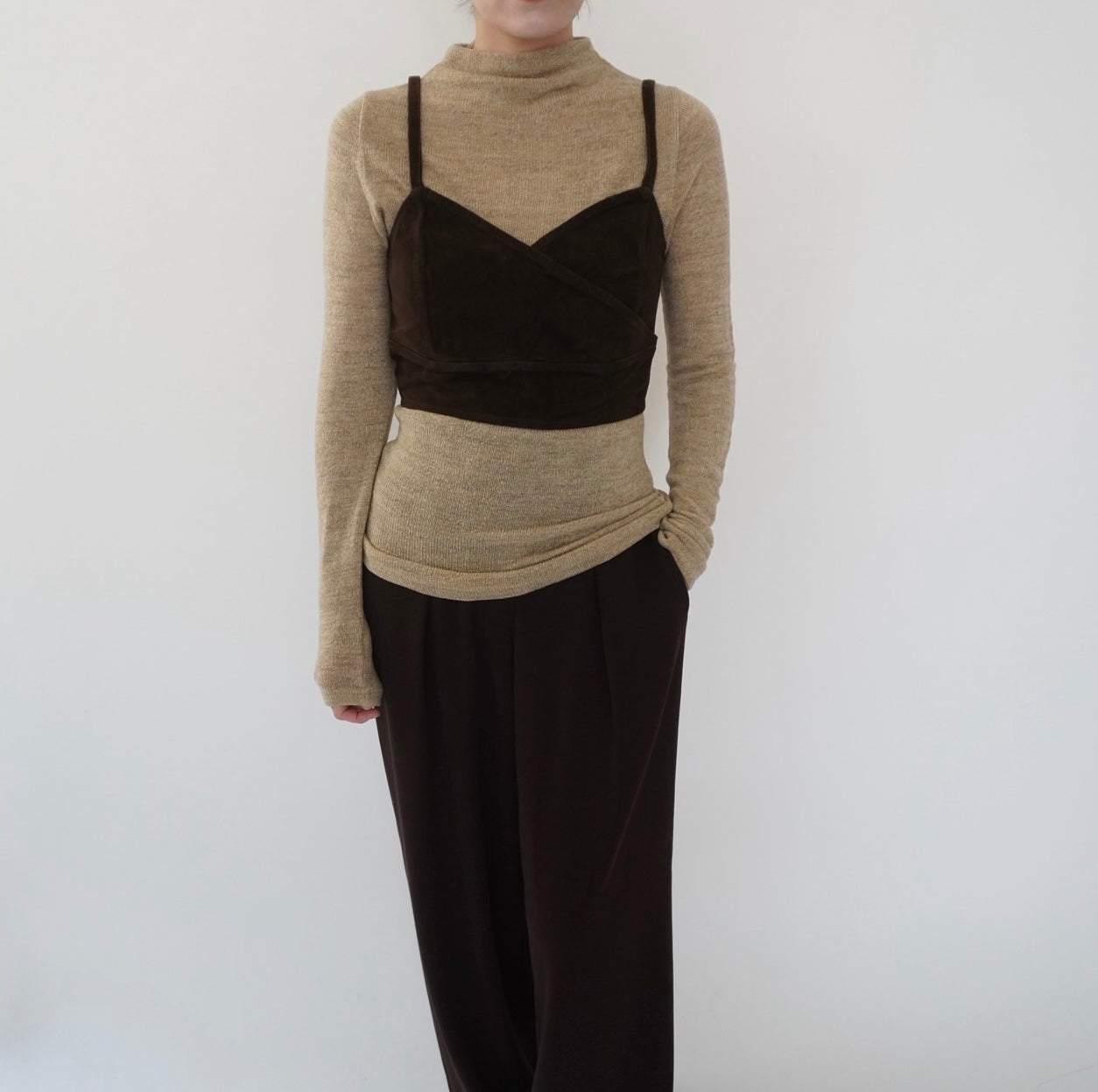 90s EURO Suede Camisole Top