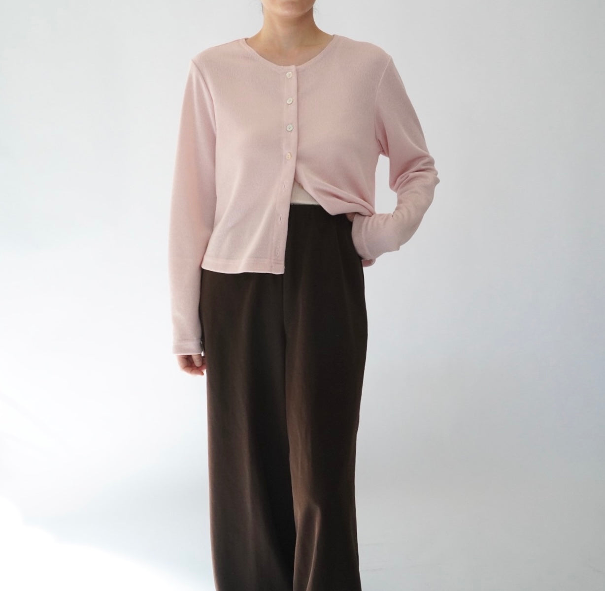 90s Light Pink Top Made in USA