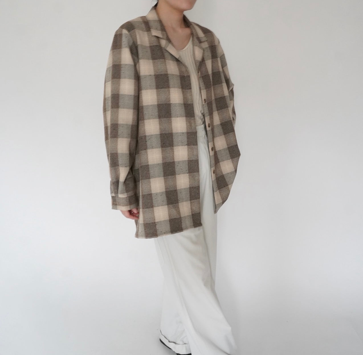 90s Plaid Shirt Jacket