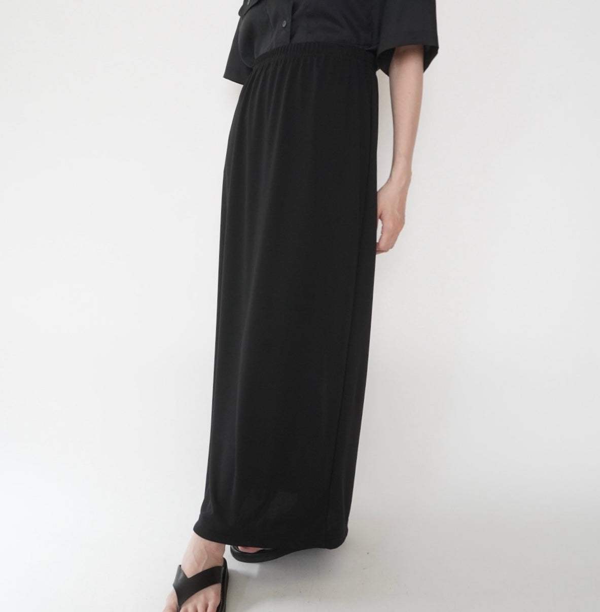 90s Black Skirt Made in USA