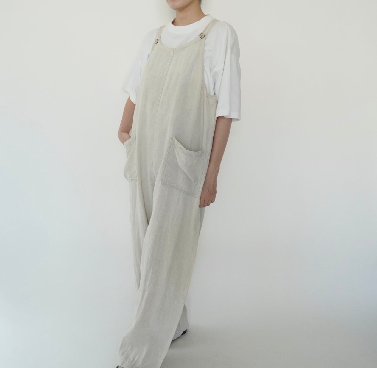 90s Linen Jumpsuit Made in Italy