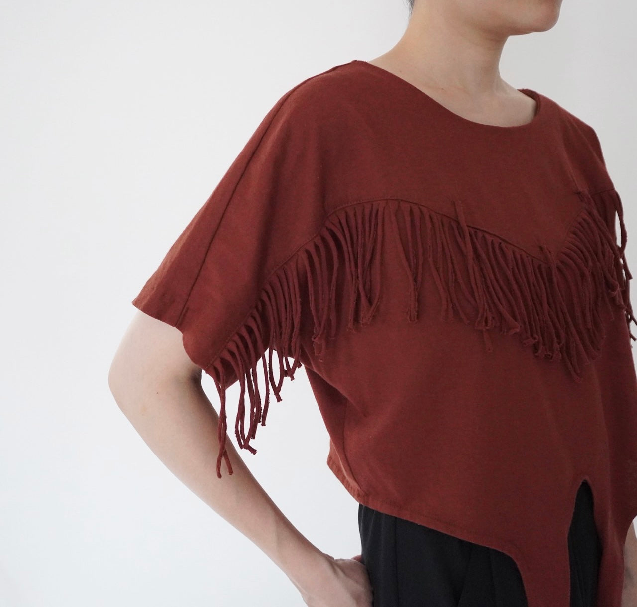 90s Fringe Design Top Made in USA