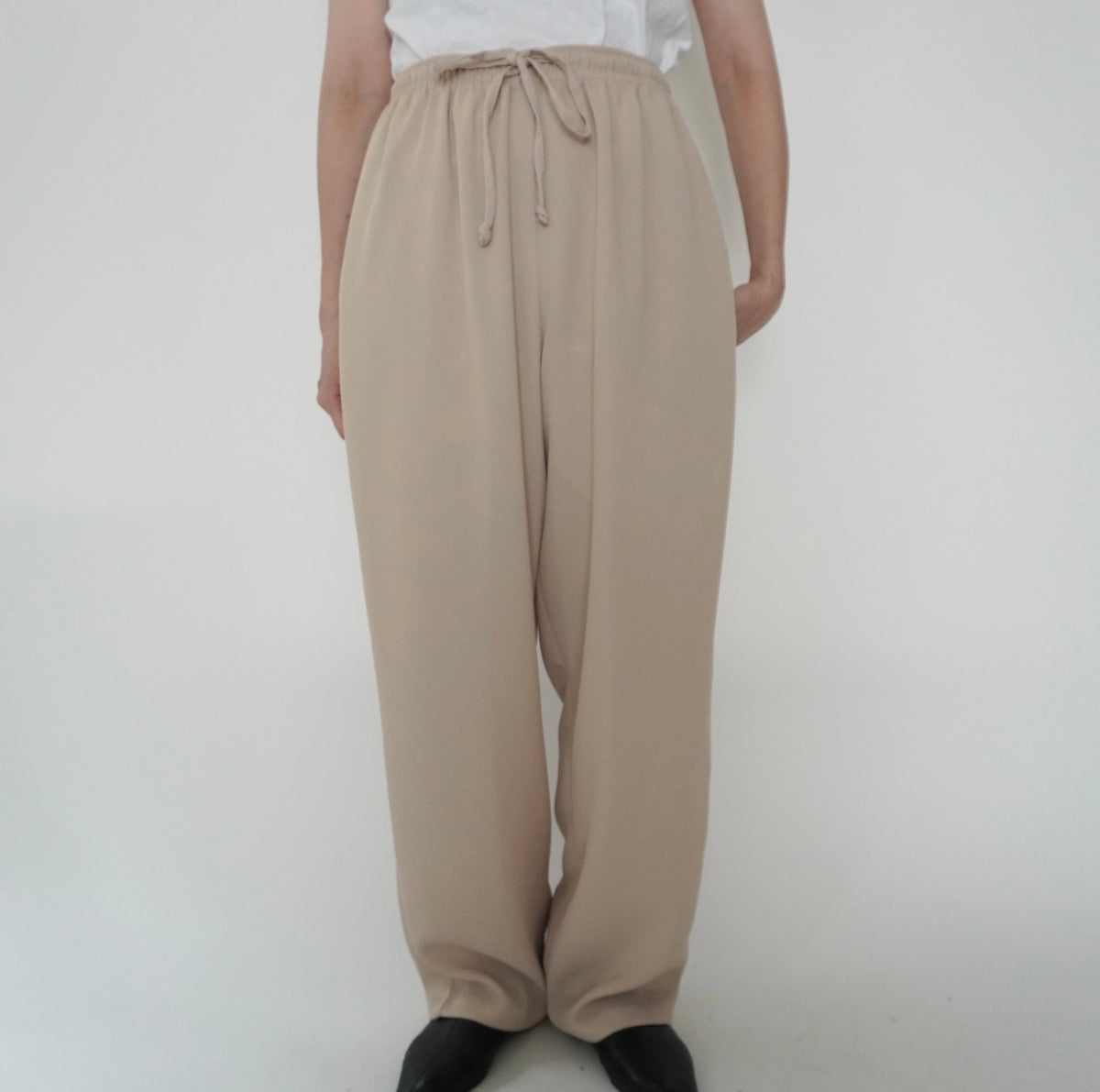 90s Beige Wide Pants